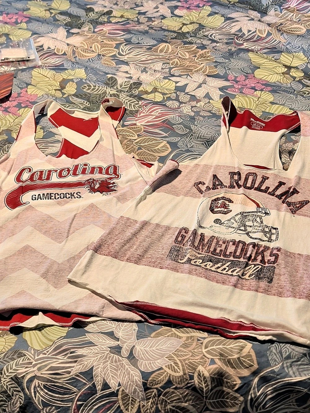 Carolina Gamecocks Color Block Tank Tops